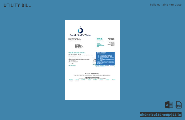 Vereinigtes Königreich, South Staffs Water: Beispielrechnung Version 2 – Vorschau